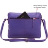 image:imageLeather Crossbody Bags for Women Small Soft Genuine Pebbled Sling Shoulder Handbag Crossover Purse with Full Adjustable Strap Cognac NappaViolet Nappa