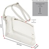 image:imageLeather Crossbody Bags for Women Small Soft Genuine Pebbled Sling Shoulder Handbag Crossover Purse with Full Adjustable Strap Cognac NappaWhite Nappa