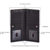 image:imageLong Wallet for Men Women Leather Slim Bifold RFID Blocking Card HolderBlack Crazy Horse