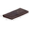 image:imageLong Wallet for Men Women Leather Slim Bifold RFID Blocking Card HolderCoffee Crazy Horse