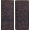 image:imageLong Wallet for Men Women Leather Slim Bifold RFID Blocking Card HolderCoffee Crazy Horse