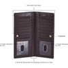 image:imageLong Wallet for Men Women Leather Slim Bifold RFID Blocking Card HolderCoffee Nappa