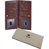 image:imageLong Wallet for Men Women Leather Slim Bifold RFID Blocking Card HolderCoffee Wax Pull Up