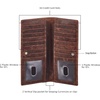 image:imageLong Wallet for Men Women Leather Slim Bifold RFID Blocking Card HolderCognac Crazy Horse