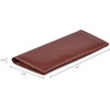 image:imageLong Wallet for Men Women Leather Slim Bifold RFID Blocking Card HolderCognac Fine Grained