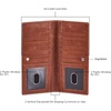 image:imageLong Wallet for Men Women Leather Slim Bifold RFID Blocking Card HolderCognac Wax Pull Up