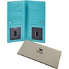 image:imageLong Wallet for Men Women Leather Slim Bifold RFID Blocking Card HolderMint Fine Grained