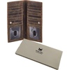 image:imageLong Wallet for Men Women Leather Slim Bifold RFID Blocking Card HolderMoss Green Crazy Horse