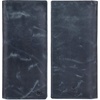 image:imageLong Wallet for Men Women Leather Slim Bifold RFID Blocking Card HolderNavy Wax Pull Up