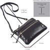 image:imageSmall Leather Crossbody Bag for Women Adjustable Sling Purse Multi PocketBlack Nappa