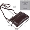 image:imageSmall Leather Crossbody Bag for Women Adjustable Sling Purse Multi PocketCoffee Multiwax
