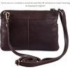 image:imageSmall Leather Crossbody Bag for Women Adjustable Sling Purse Multi PocketCoffee Multiwax