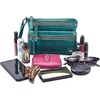 image:imageSmall Leather Crossbody Bag for Women Adjustable Sling Purse Multi PocketEmerald Green Nappa