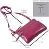 image:imageSmall Leather Crossbody Bag for Women Adjustable Sling Purse Multi PocketFuchsia Pink Nappa