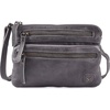 image:imageSmall Leather Crossbody Bag for Women Adjustable Sling Purse Multi PocketGrey Washed Vintage