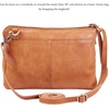 image:imageSmall Leather Crossbody Bag for Women Adjustable Sling Purse Multi PocketMustard Multiwax