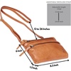 image:imageSmall Leather Crossbody Bag for Women Adjustable Sling Purse Multi PocketMustard Multiwax