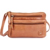 image:imageSmall Leather Crossbody Bag for Women Adjustable Sling Purse Multi PocketMustard Multiwax