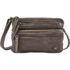 image:imageSmall Leather Crossbody Bag for Women Adjustable Sling Purse Multi PocketOlive Green Washed Vintage
