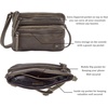 image:imageSmall Leather Crossbody Bag for Women Adjustable Sling Purse Multi PocketOlive Green Washed Vintage