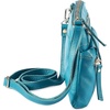image:imageSmall Leather Crossbody Bag for Women Adjustable Sling Purse Multi PocketTurquoise Green Nappa