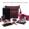 image:imageSmall Leather Crossbody Bags for Women Travel Sling Purses amp HandbagsBurgundy Washed Vintage