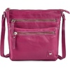 image:imageSmall Leather Crossbody Bags for Women Travel Sling Purses amp HandbagsFuchsia Pink Nappa
