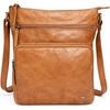 image:imageLeather Crossbody Bags for Women Sling Shoulder Purse Travel HandbagCognac Multiwax