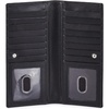 image:imageLong Wallet for Men Women Leather Slim Bifold RFID Blocking Card HolderBlack Nappa
