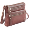 image:imageSmall Leather Crossbody Bag for Women Adjustable Sling Purse Multi PocketTan Nappa