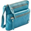 image:imageSmall Leather Crossbody Bag for Women Adjustable Sling Purse Multi PocketTurquoise Green Nappa