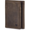 image:imageTrifold Wallets for Men Real Leather Slim Front Pocket RFID Blocking Travel with ID Window in Gift Box