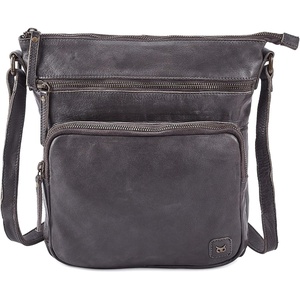 image:imageLeather Crossbody Bags for Women Sling Shoulder Purse Travel HandbagGrey Washed Vintage