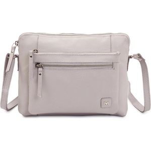 image:imageLeather Crossbody Bags for Women Small Soft Genuine Pebbled Sling Shoulder Handbag Crossover Purse with Full Adjustable Strap Cognac NappaIce Grey Nappa