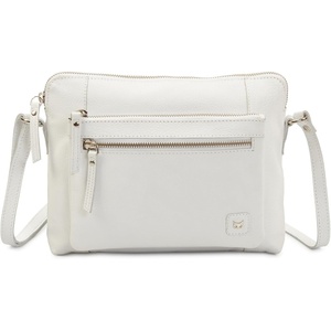 image:imageLeather Crossbody Bags for Women Small Soft Genuine Pebbled Sling Shoulder Handbag Crossover Purse with Full Adjustable Strap Cognac NappaWhite Nappa