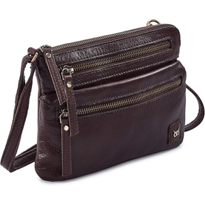 image:imageSmall Leather Crossbody Bag for Women Adjustable Sling Purse Multi PocketCoffee Multiwax