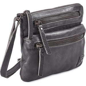 image:imageSmall Leather Crossbody Bag for Women Adjustable Sling Purse Multi PocketGrey Washed Vintage