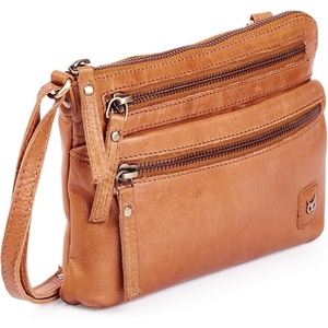 image:imageSmall Leather Crossbody Bag for Women Adjustable Sling Purse Multi PocketMustard Multiwax