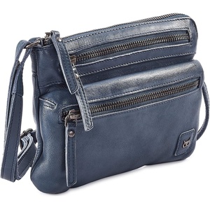 image:imageSmall Leather Crossbody Bag for Women Adjustable Sling Purse Multi PocketOcean Blue Washed Vintage