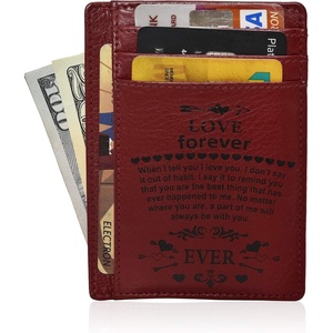 image:imageWife To Husband Father Mother to Son Gift Best Anniversary Christmas Birthday Gifts Slim Wallet