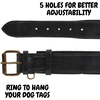 image:imageLeather Dog Collar Padded Soft Interiors Premium Vintage Look HandcraftedBlack