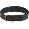 image:imageLeather Dog Collar Padded Soft Interiors Premium Vintage Look HandcraftedBlack