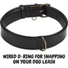 image:imageLeather Dog Collar Padded Soft Interiors Premium Vintage Look HandcraftedBlack