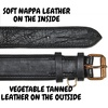 image:imageLeather Dog Collar Padded Soft Interiors Premium Vintage Look HandcraftedBlack