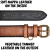 image:imageLeather Dog Collar Padded Soft Interiors Premium Vintage Look HandcraftedCognac
