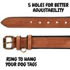 image:imageLeather Dog Collar Padded Soft Interiors Premium Vintage Look HandcraftedCognac