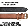 image:imageLeather Dog Collar Padded Soft Interiors Premium Vintage Look HandcraftedCognac