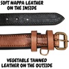 image:imageLeather Dog Collar Padded Soft Interiors Premium Vintage Look HandcraftedCognac