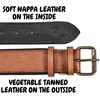 image:imageLeather Dog Collar Padded Soft Interiors Premium Vintage Look HandcraftedCognac