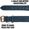 image:imageLeather Dog Collar Padded Soft Interiors Premium Vintage Look HandcraftedOcean Blue